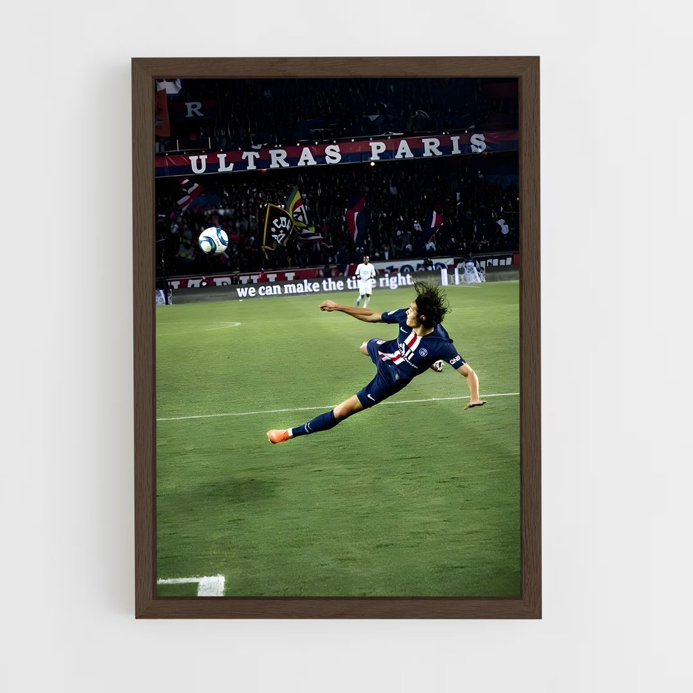 ap-edinson cavani-4 cadre Bois foncé