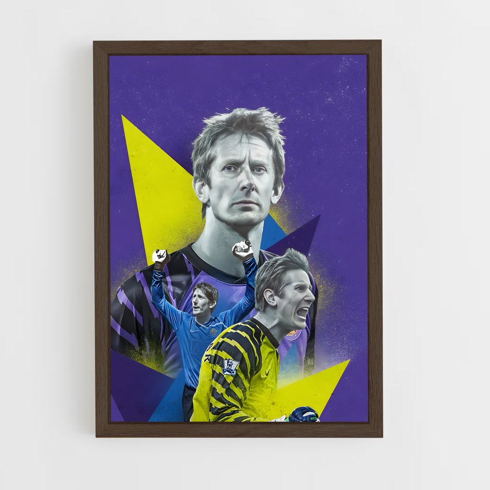 ap-edwin van der sar-4 cadre Bois foncé