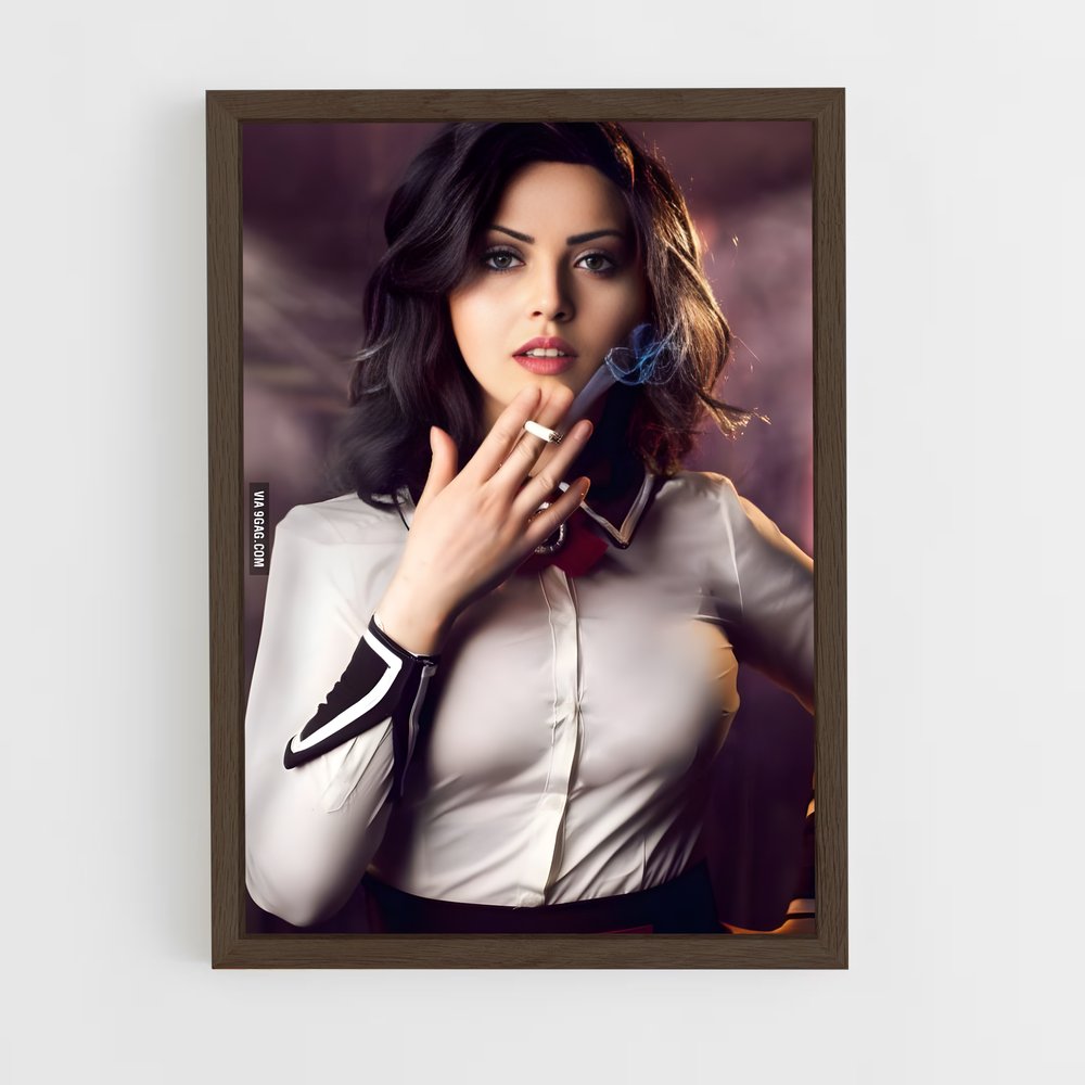 ap-elizabeth bioshock-2 cadre Bois foncé