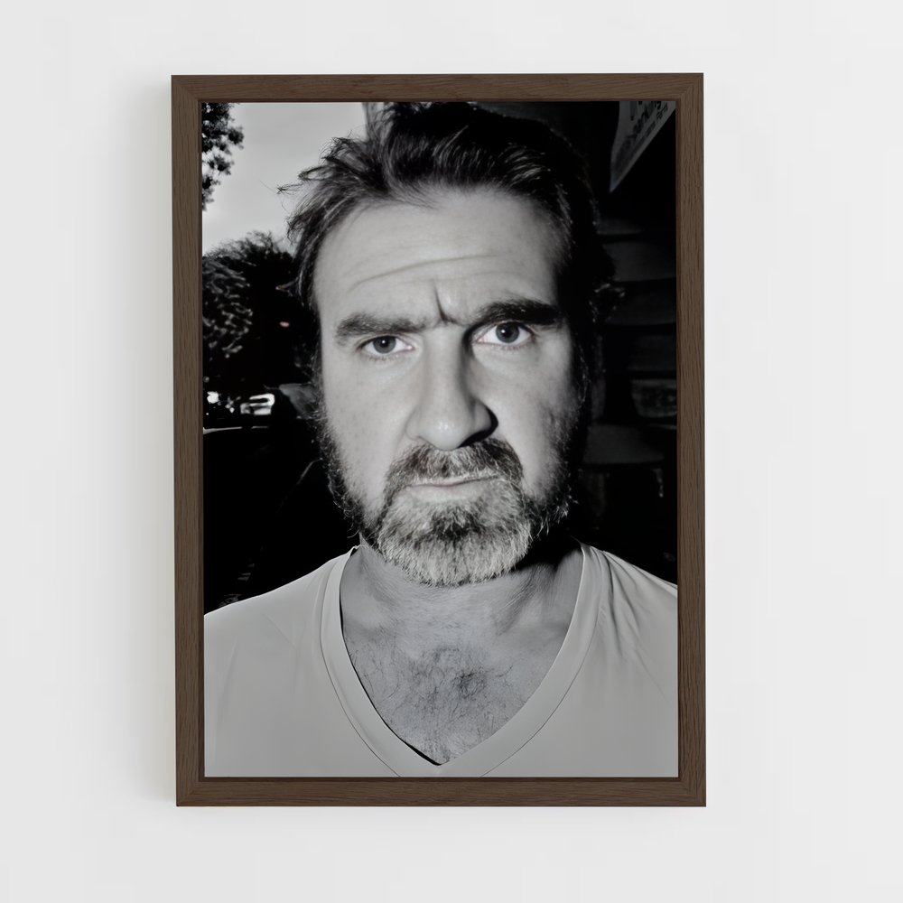 ap-eric cantona-6 cadre Bois foncé