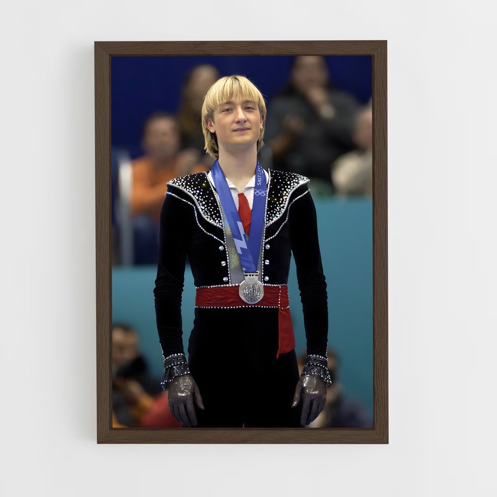 ap-evgeni plushenko-2 cadre Bois foncé