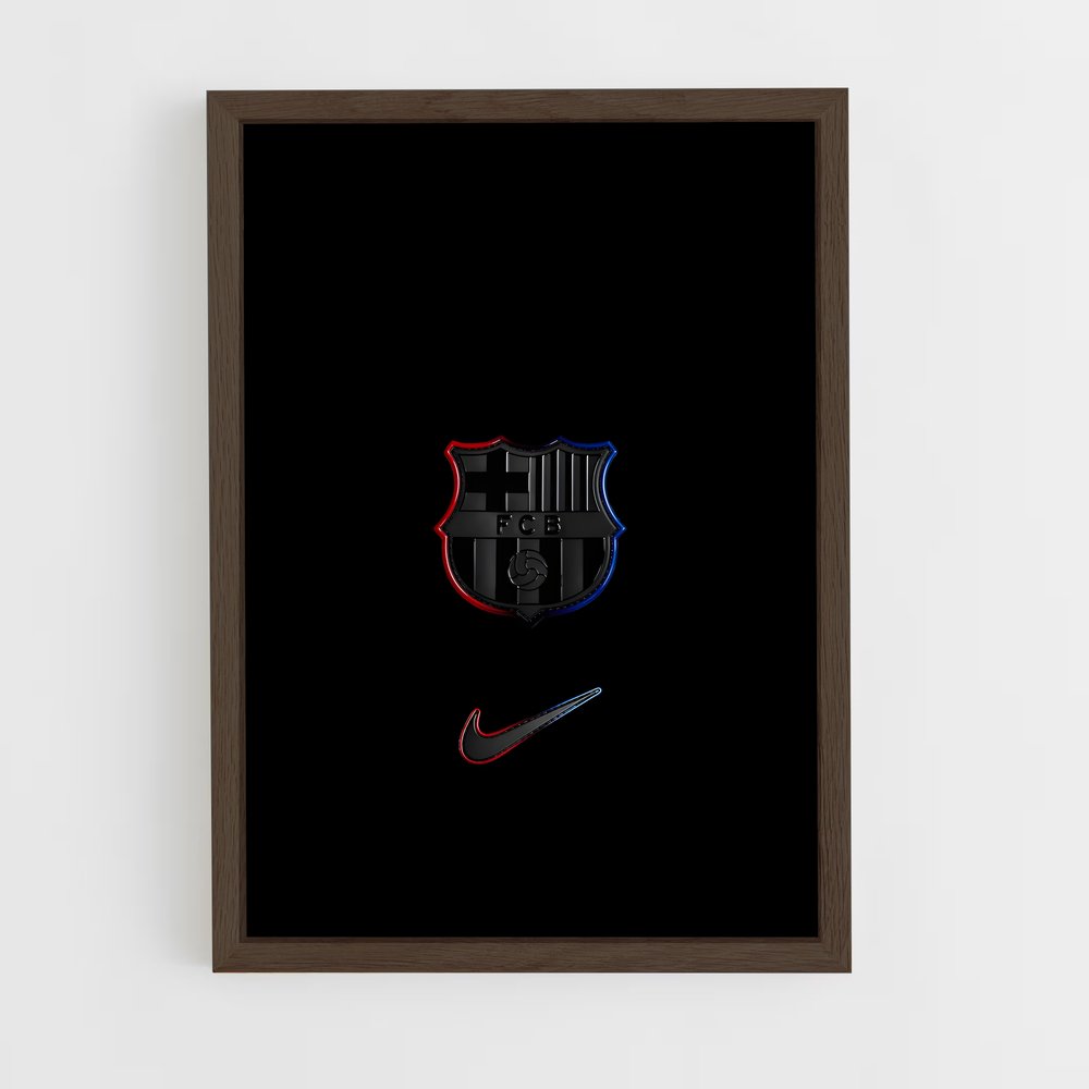 ap-fc barcelona-8 cadre Bois foncé