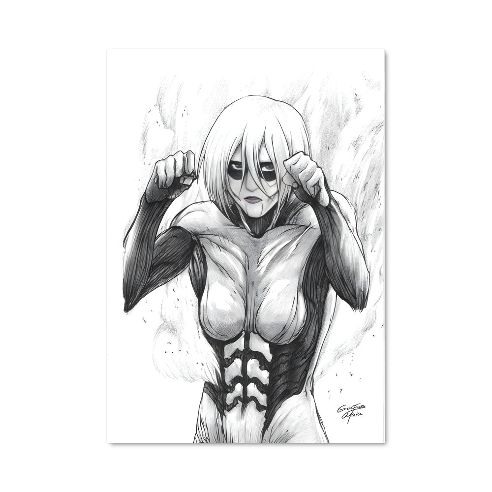 Poster Titanesse en Noir et Blanc