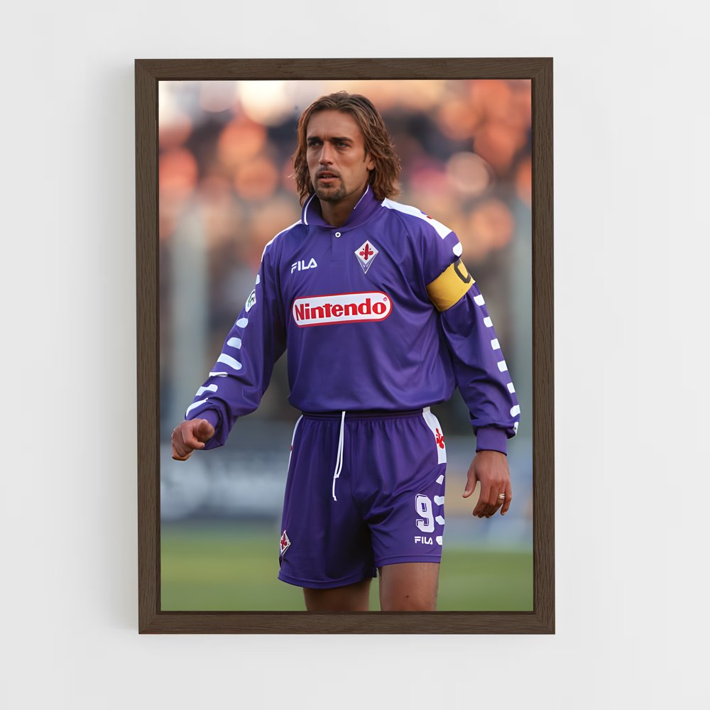 ap-gabriel batistuta-6 cadre Bois foncé