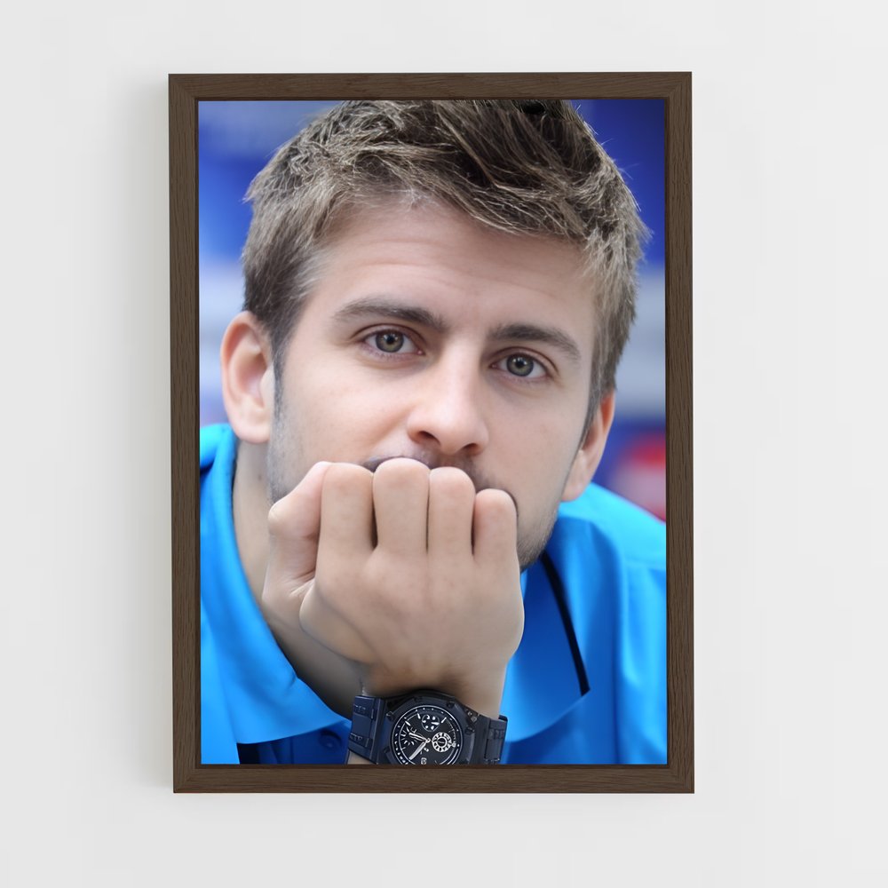 ap-gerard pique-1 cadre Bois foncé