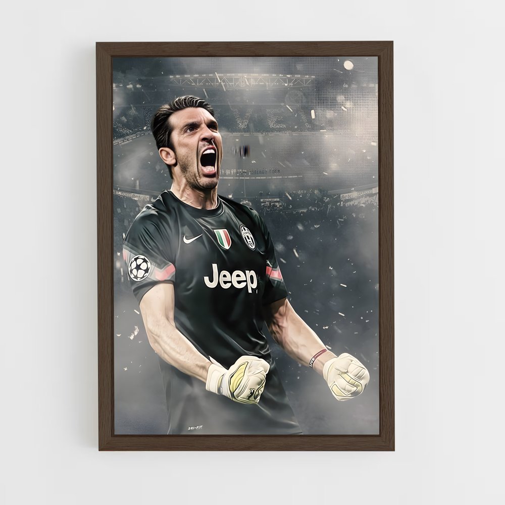 ap-gianluigi buffon-4 cadre Bois foncé