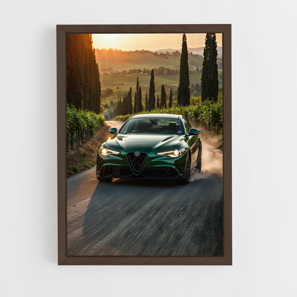 ap-giulia quadrifoglio-4 cadre Bois foncé