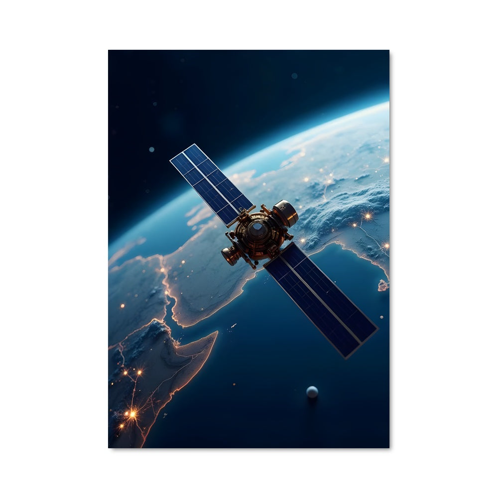 Poster Satellite Solaire