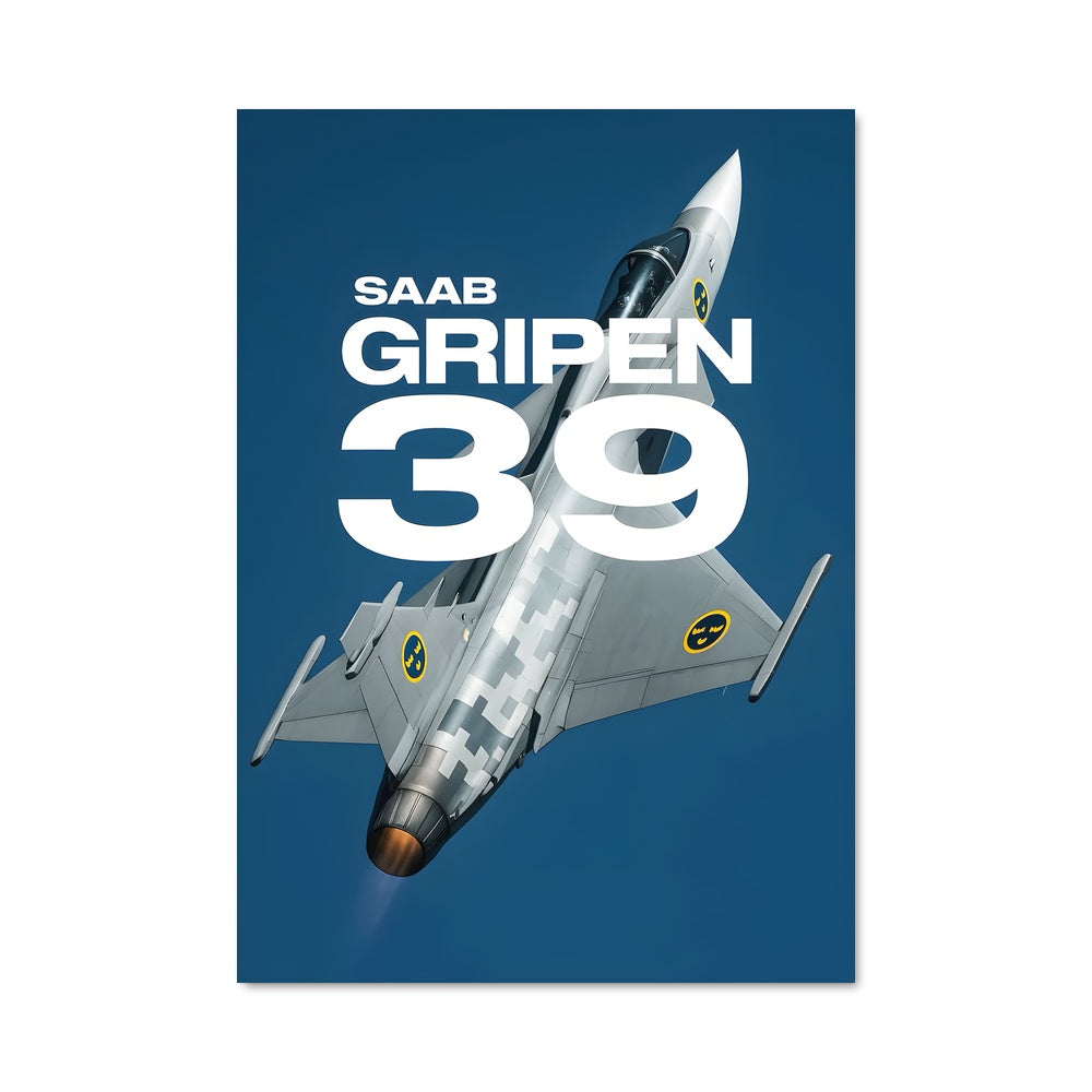 Poster Gripen en Vol