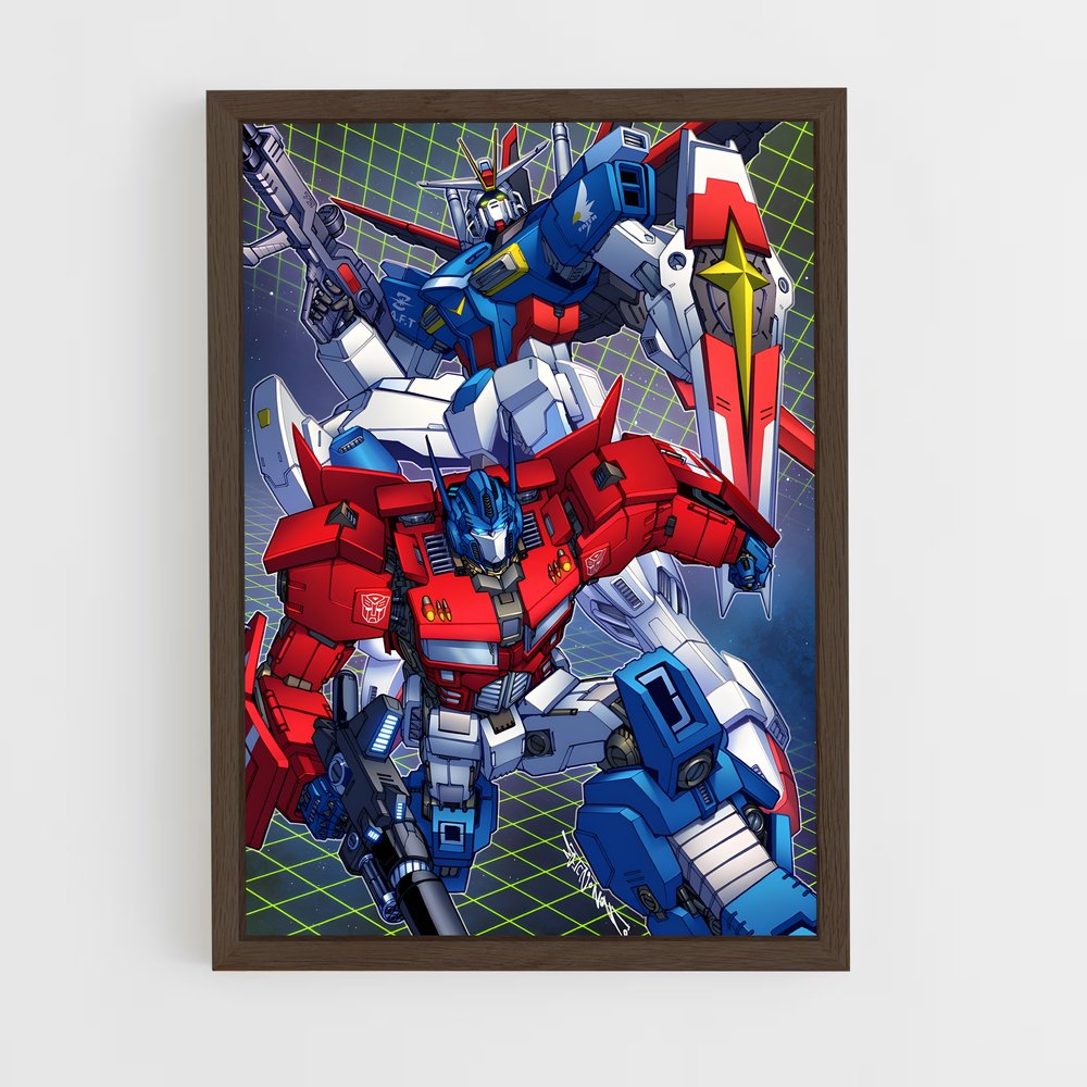 ap-gundam-4 cadre Bois foncé