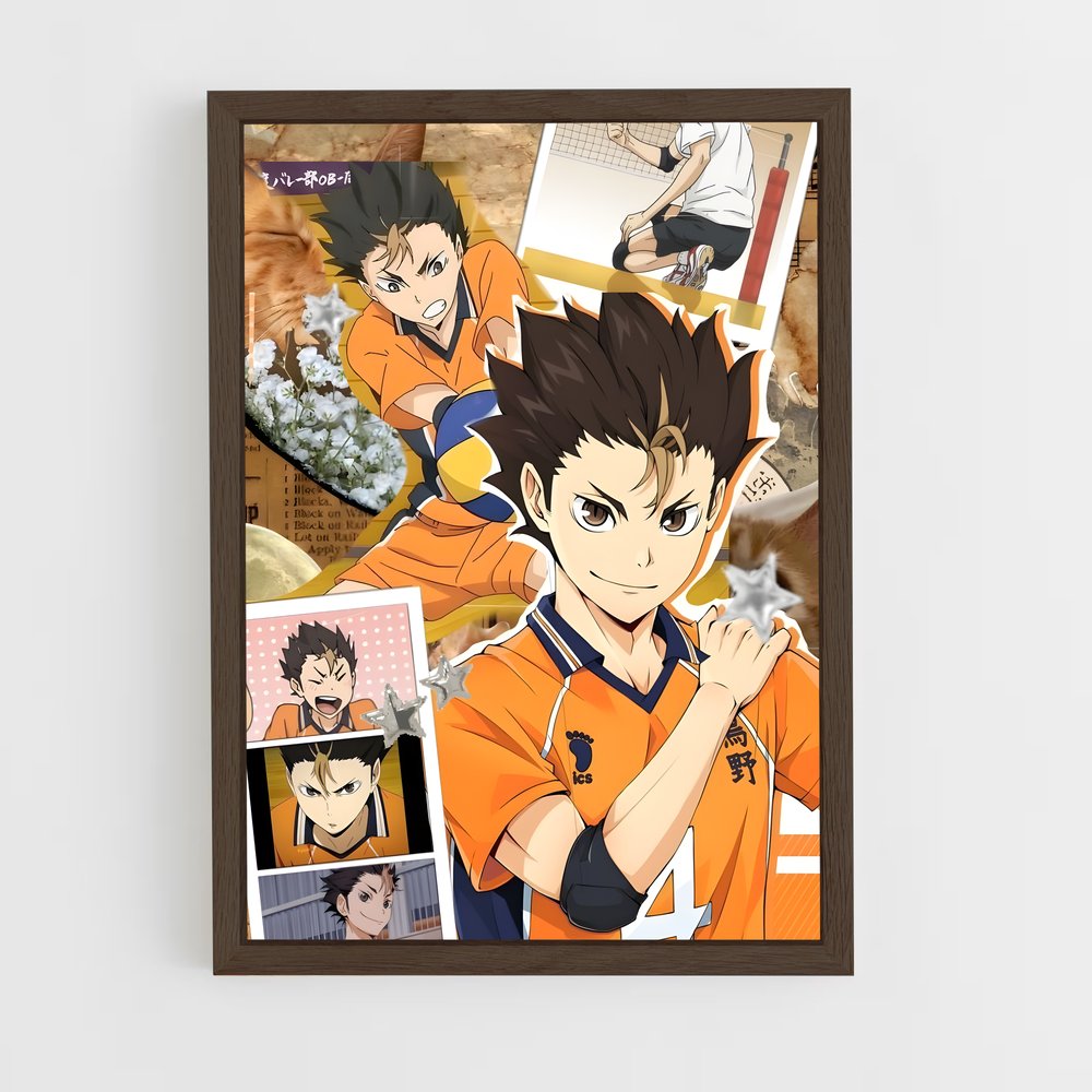 ap-haikyuu-12 cadre Bois foncé