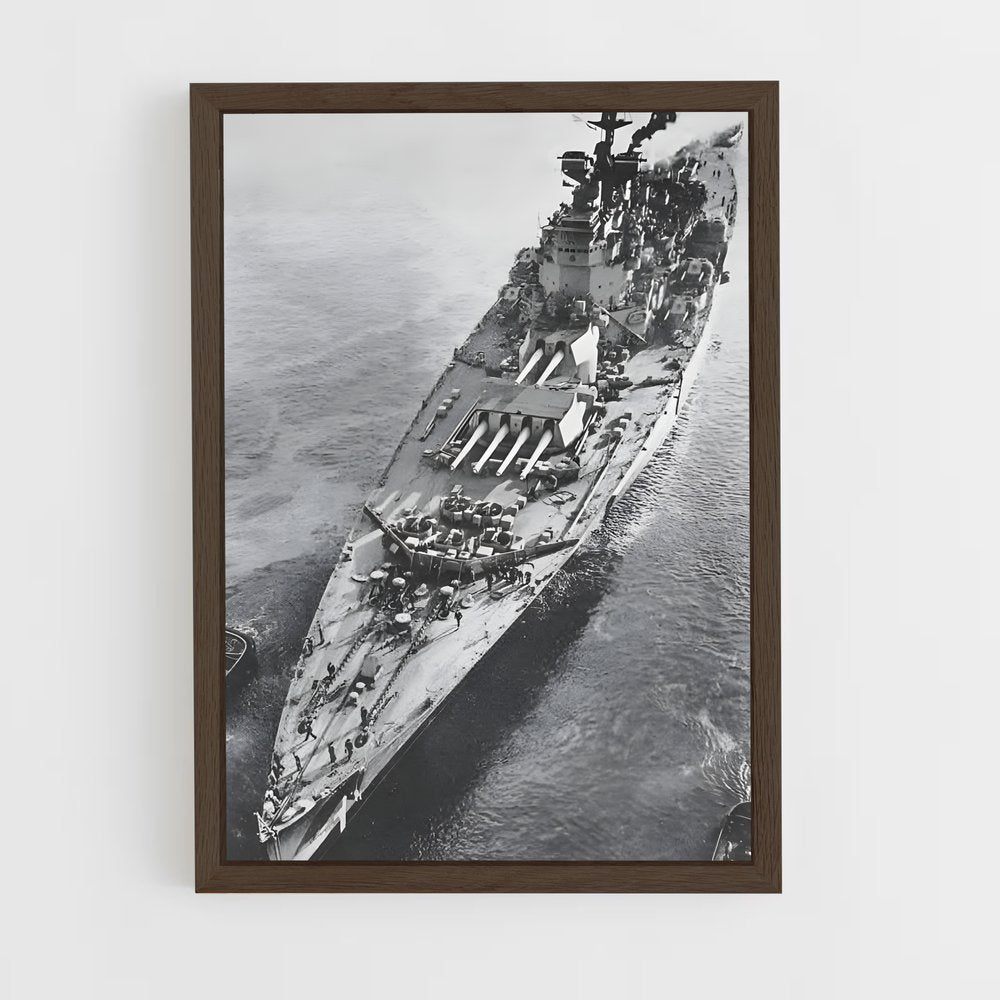 ap-hms king george v-3 cadre Bois foncé