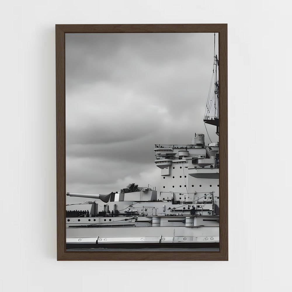 ap-hms warspite-1 cadre Bois foncé