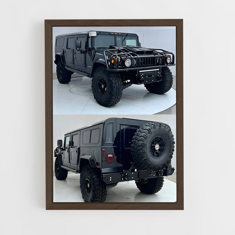 ap-hummer h1-1 cadre Bois foncé