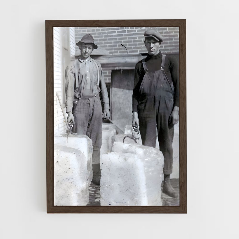 ap-ice delivery man-2 cadre Bois foncé