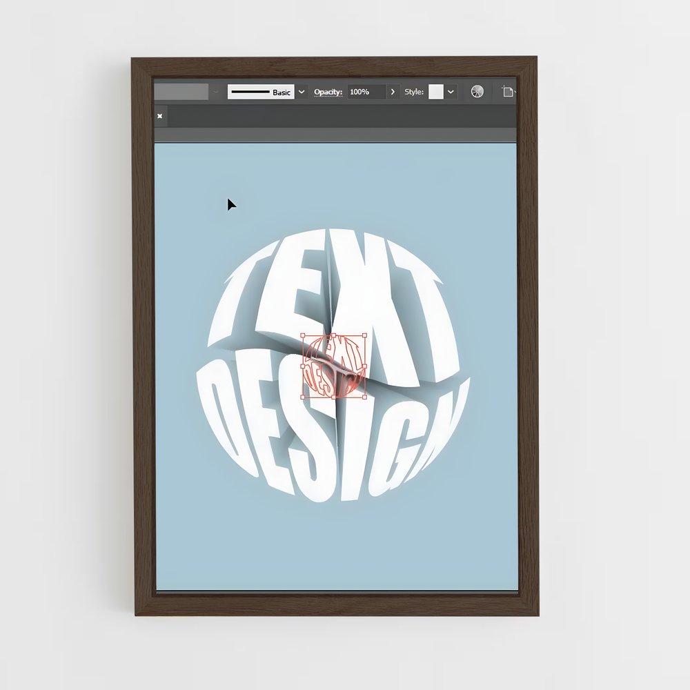 ap-illustrator-3 cadre Bois foncé