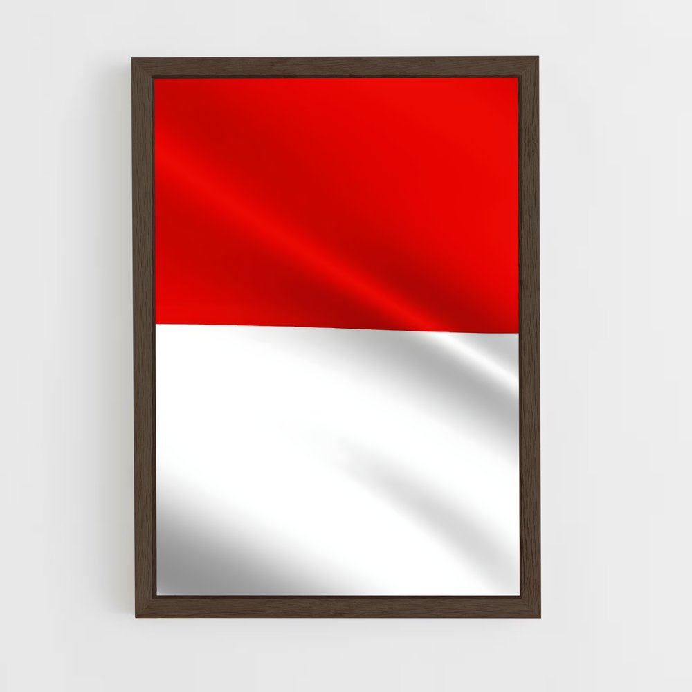 ap-indonesia flag-1 cadre Bois foncé