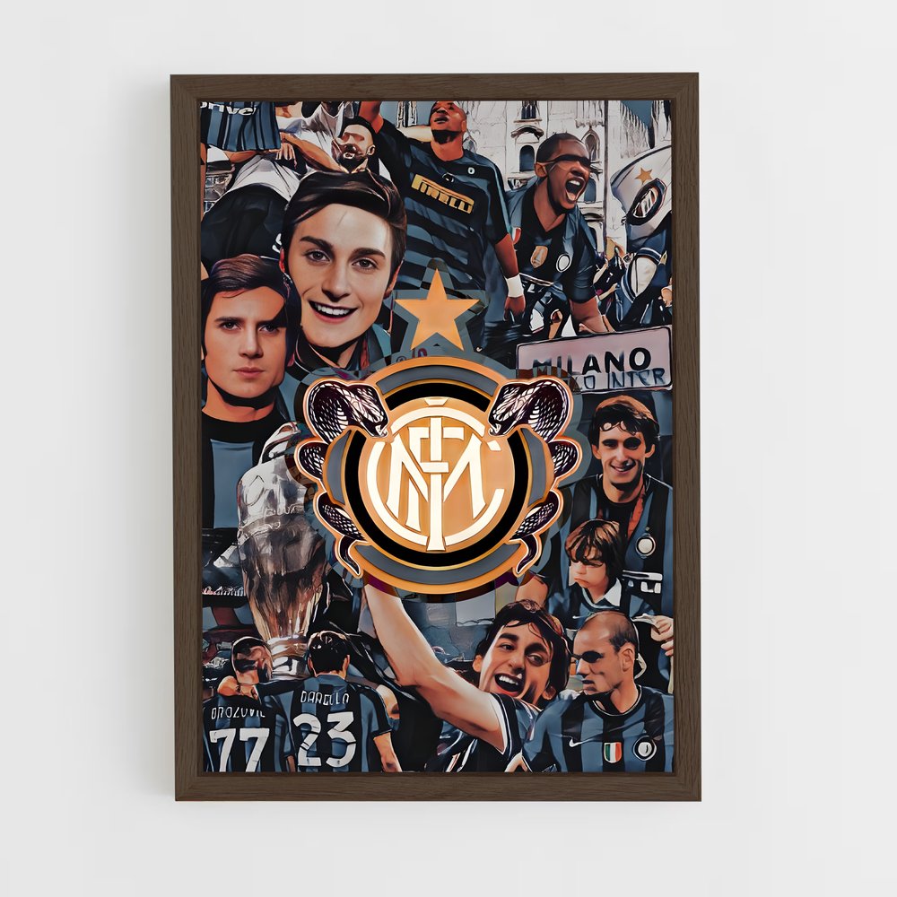ap-inter milan-2 cadre Bois foncé