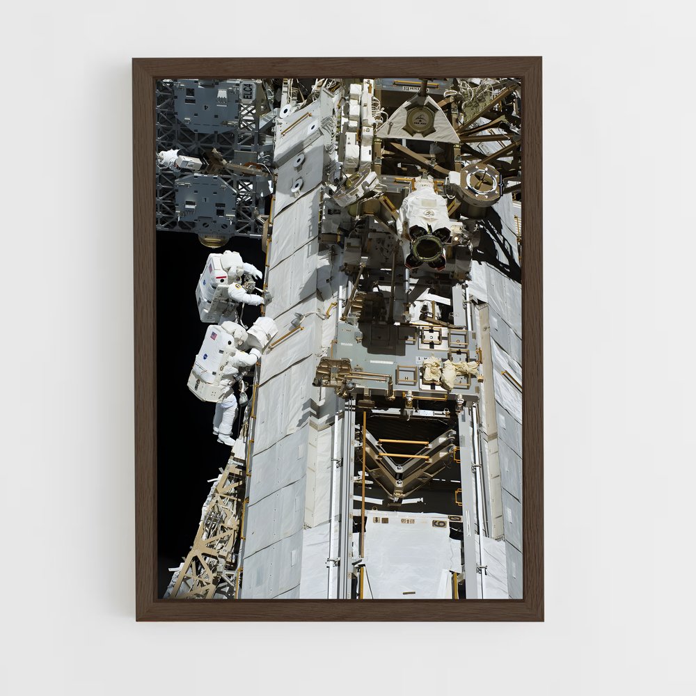 ap-international space station-8 cadre Bois foncé