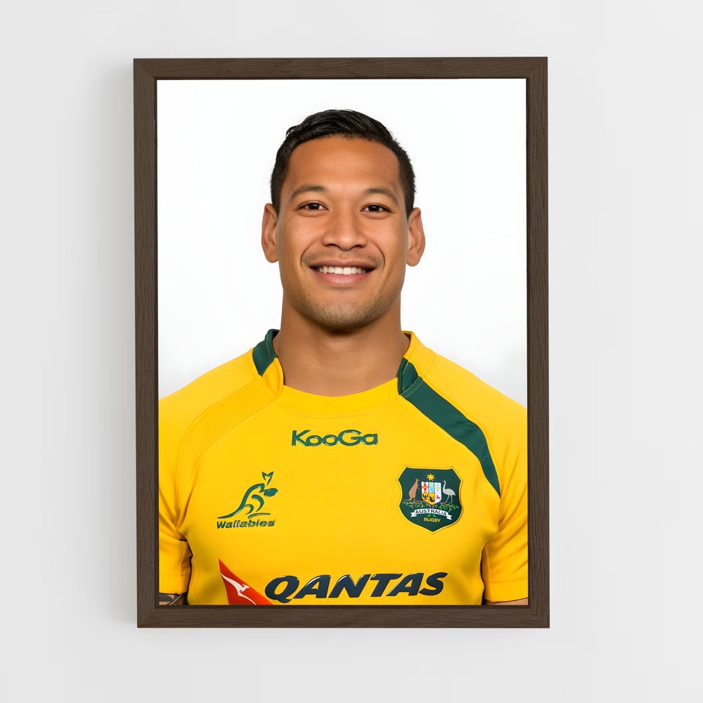 ap-israel folau-6 cadre Bois foncé
