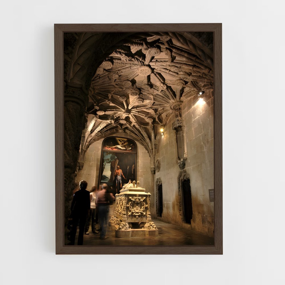 ap-jeronimos monastery-1 cadre Bois foncé
