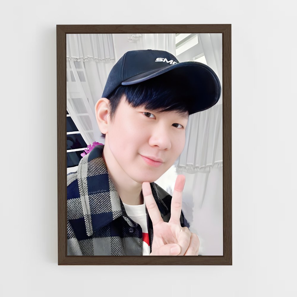 ap-jj lin-2 cadre Bois foncé
