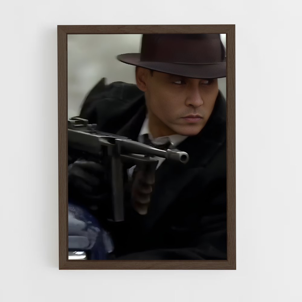 ap-john dillinger-6 cadre Bois foncé