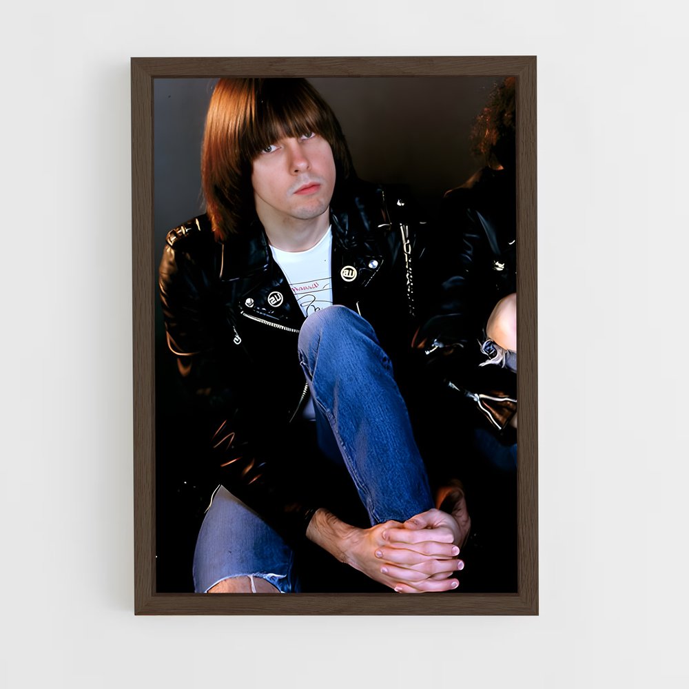 ap-johnny ramone-6 cadre Bois foncé