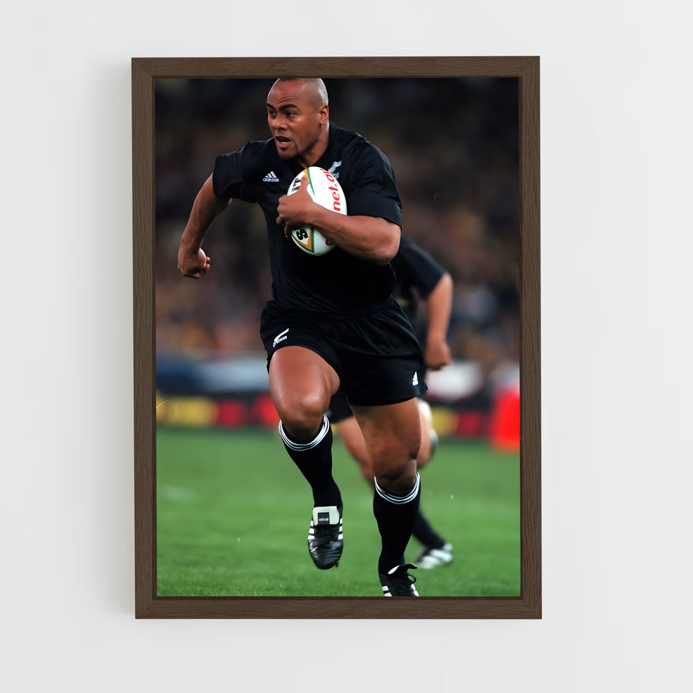 ap-jonah lomu-1 cadre Bois foncé