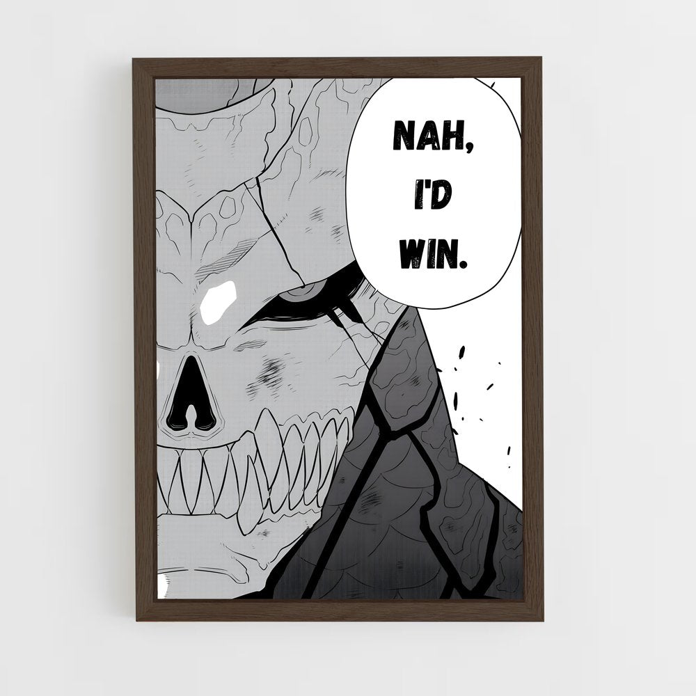 ap-kaiju no 8-9 cadre Bois foncé