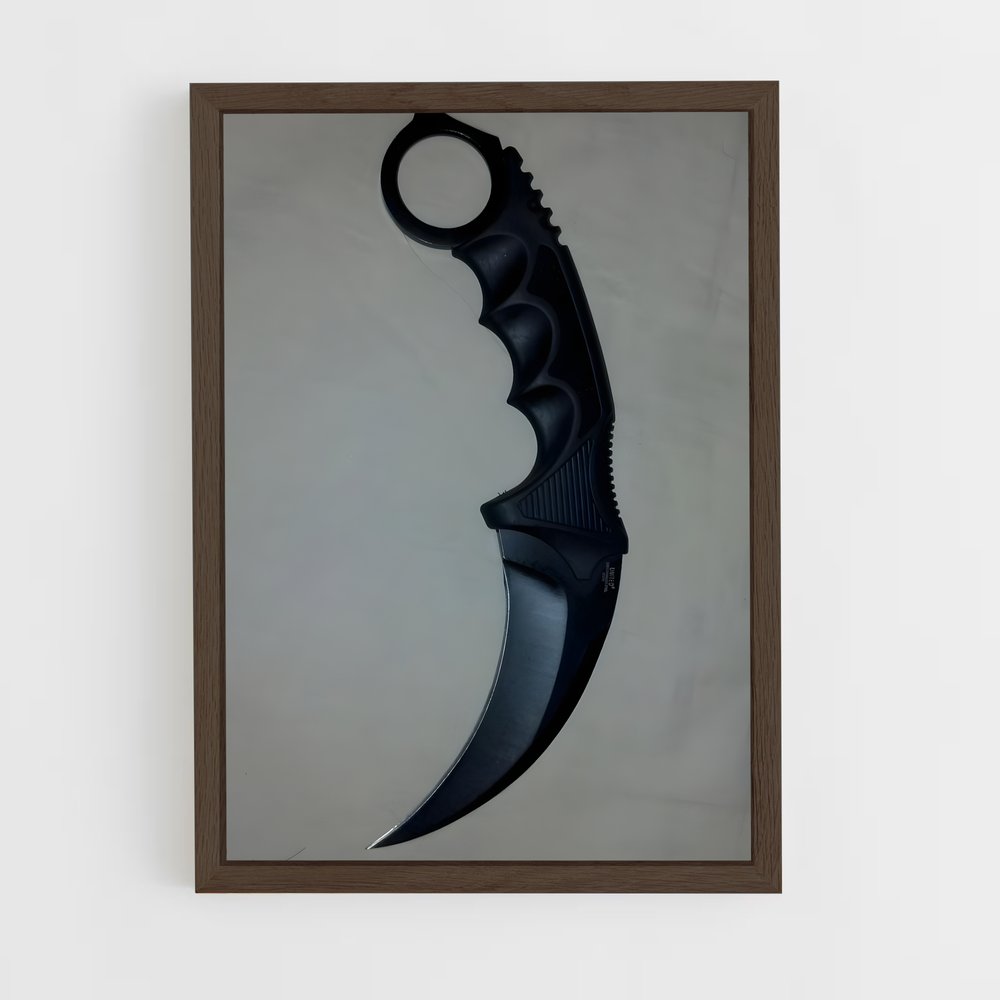 ap-karambit-1 cadre Bois foncé