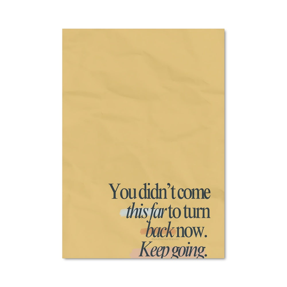 Poster Continuez à Avancer