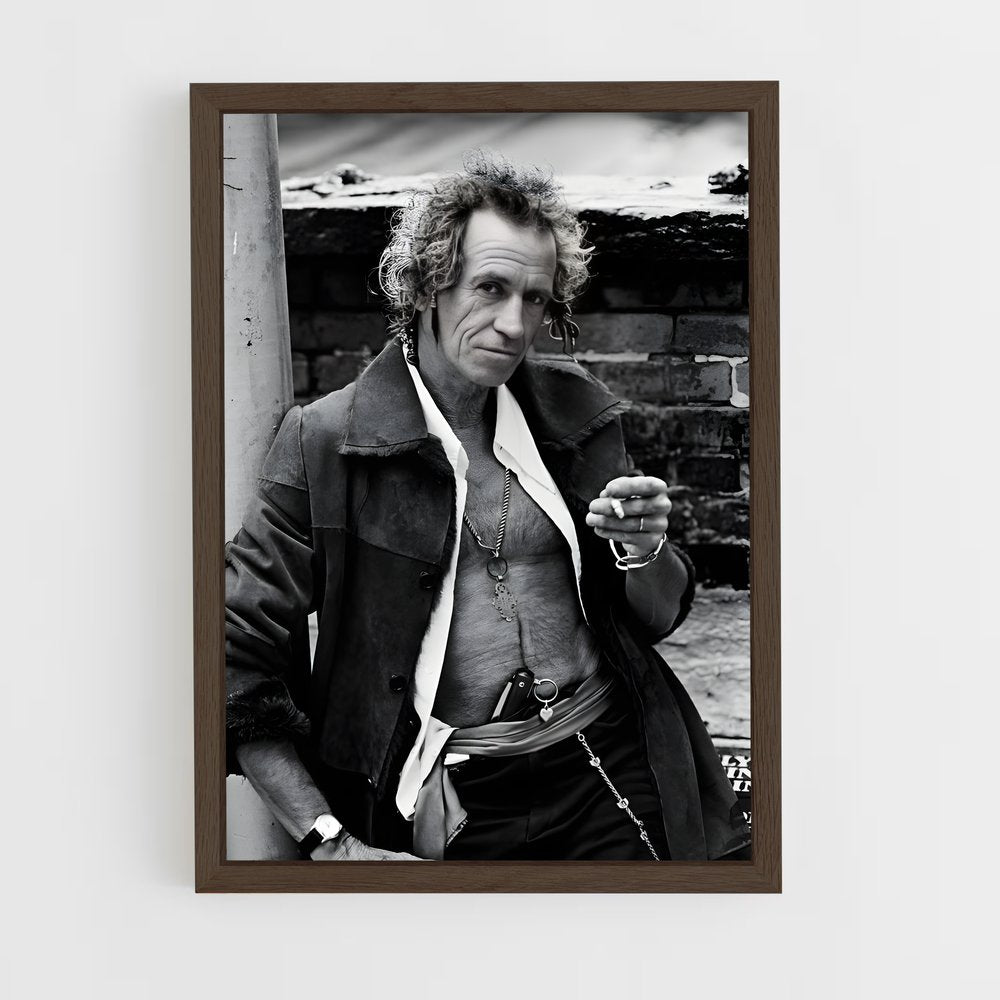 ap-keith richards-6 cadre Bois foncé