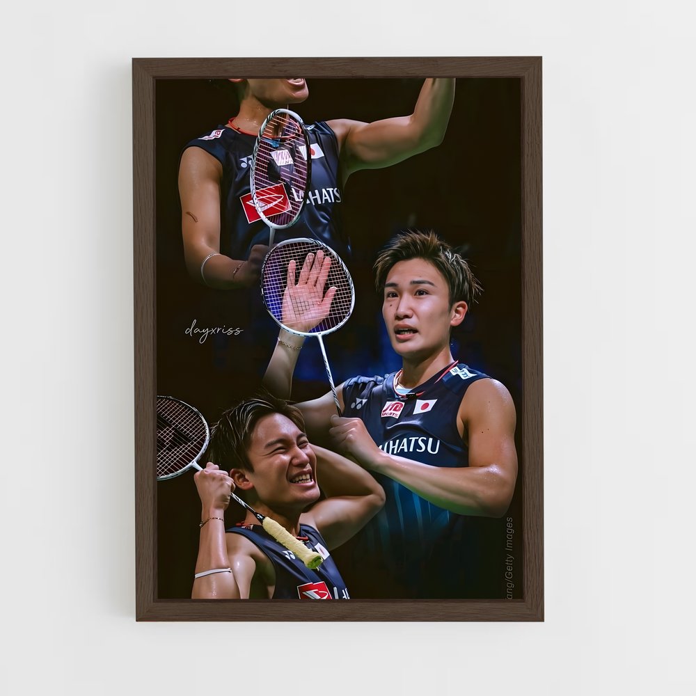 ap-kento momota-5 cadre Bois foncé