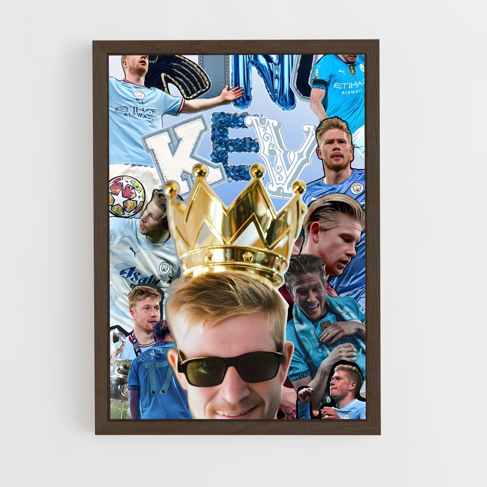 ap-kevin de bruyne-14 cadre Bois foncé