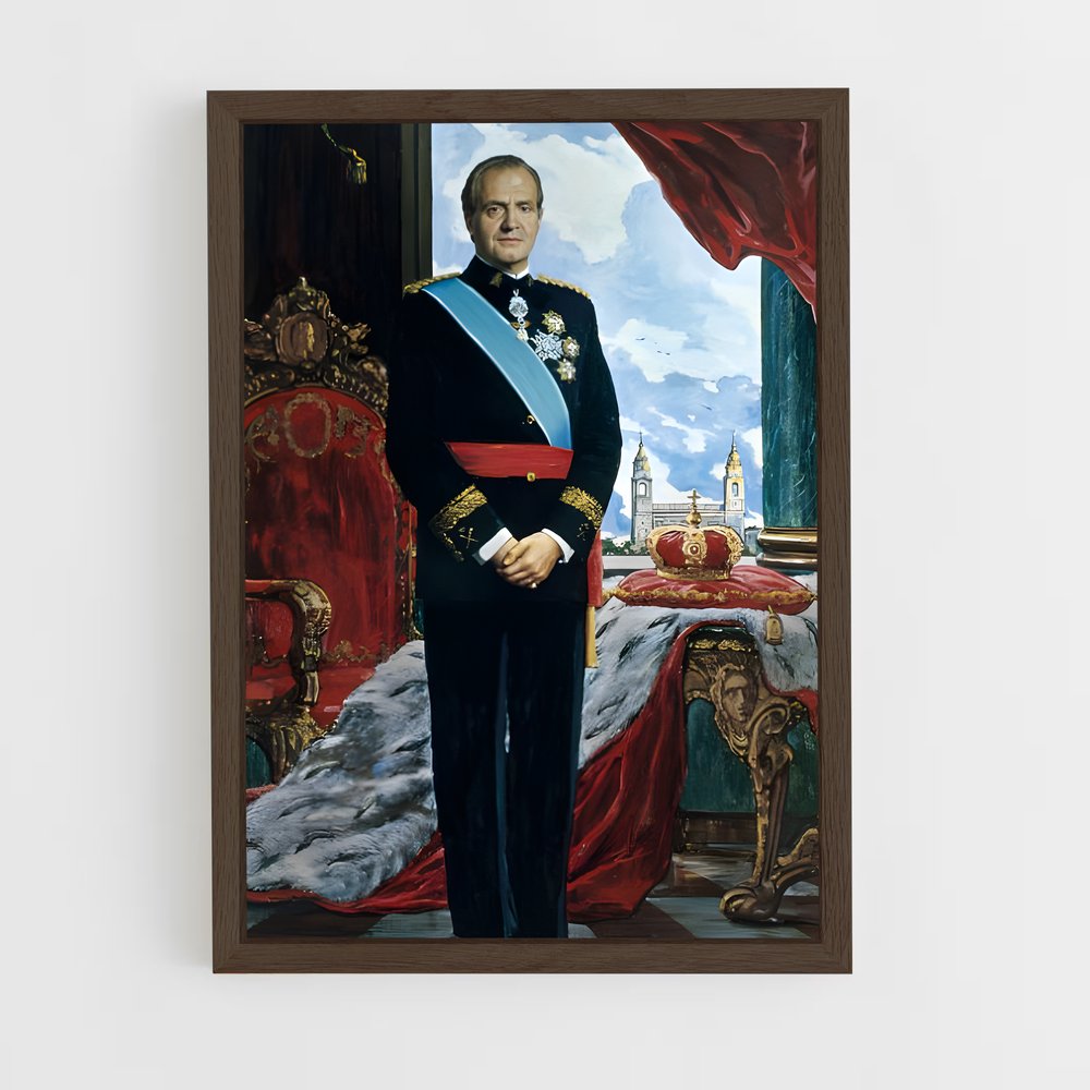 ap-king juan carlos i-3 cadre Bois foncé