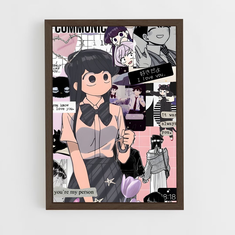 ap-komi shouko-8 cadre Bois foncé