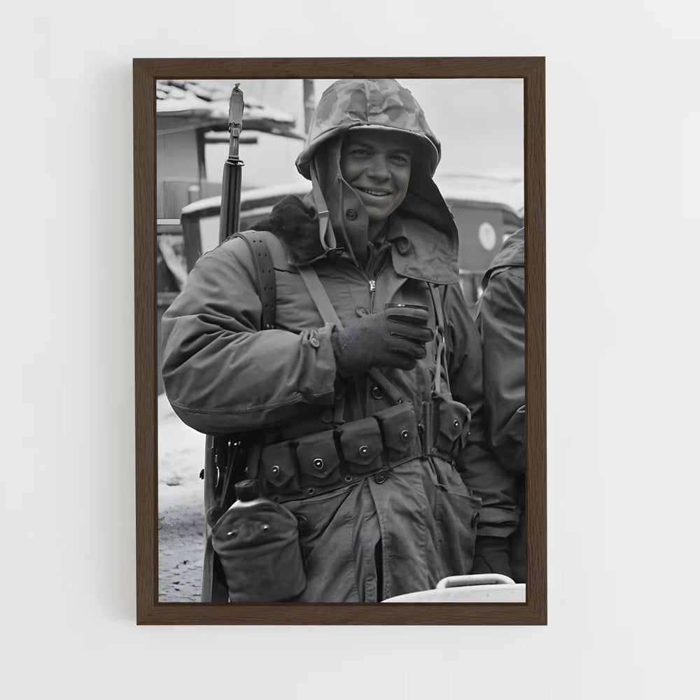 ap-korean war-7 cadre Bois foncé