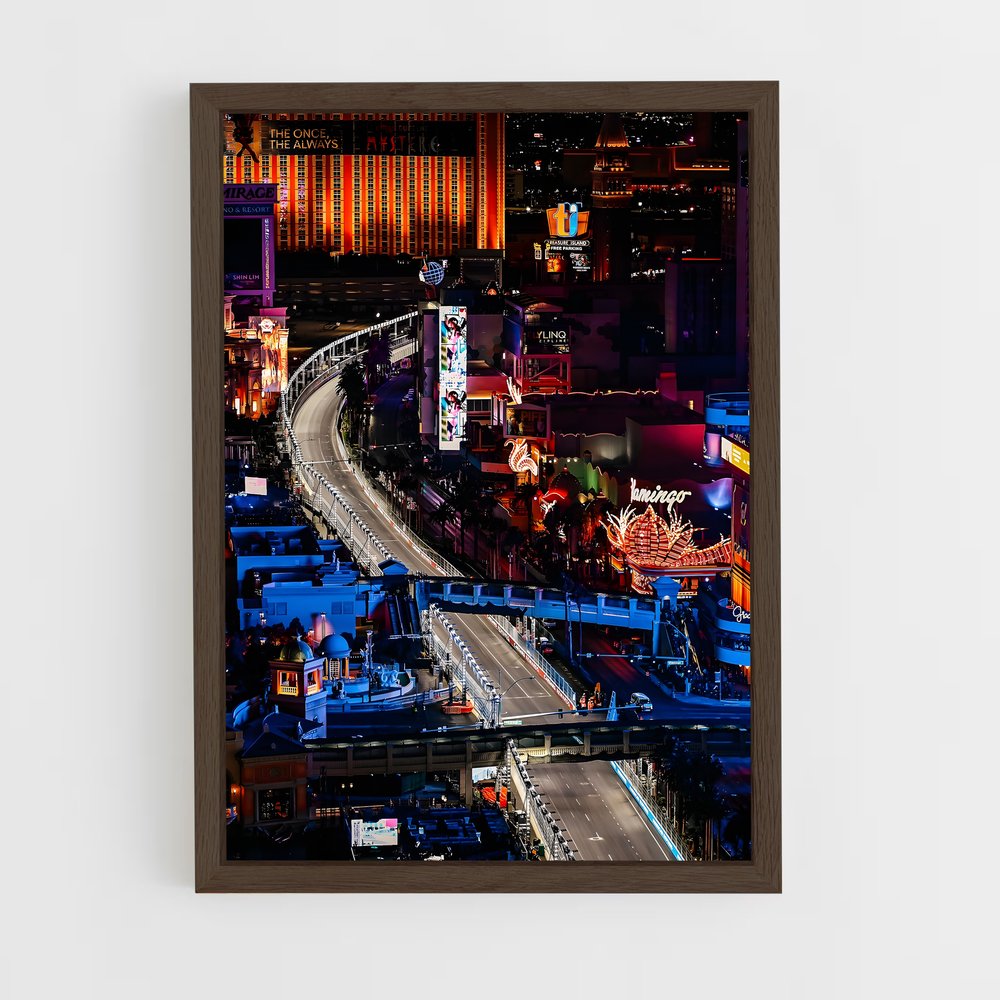 ap-las vegas grand prix-1 cadre Bois foncé