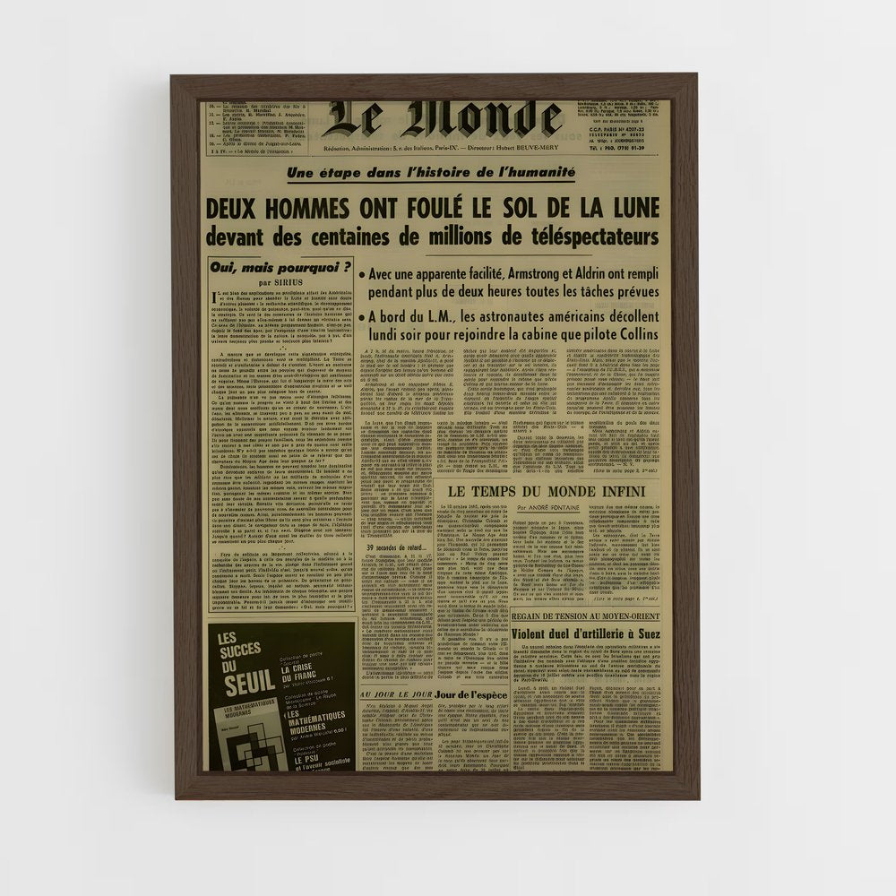 ap-le monde-1 cadre Bois foncé