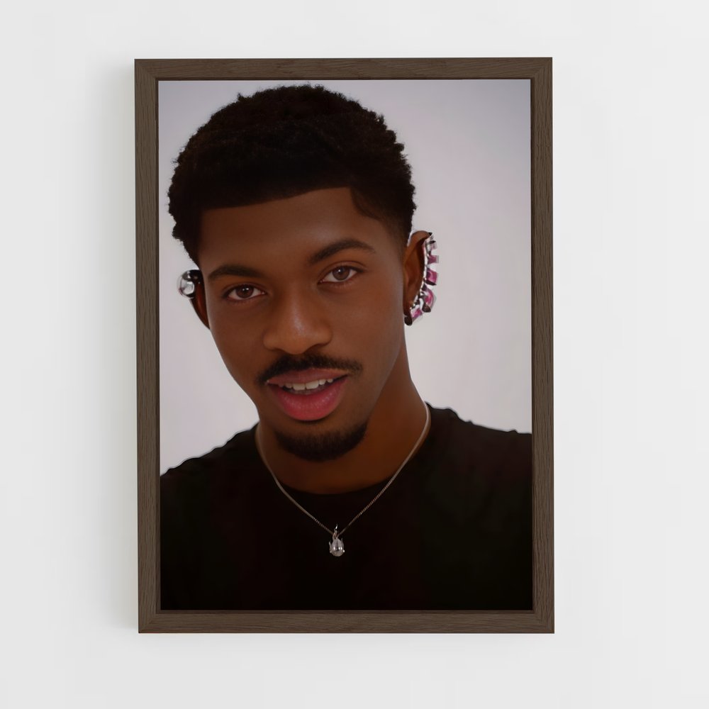 ap-lil nas x-1 cadre Bois foncé