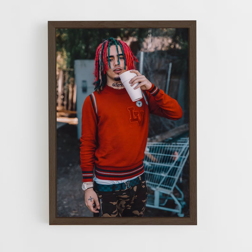 ap-lil pump-1 cadre Bois foncé