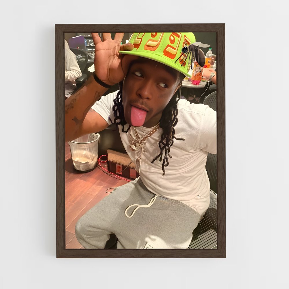 ap-lil uzi vert-2 cadre Bois foncé