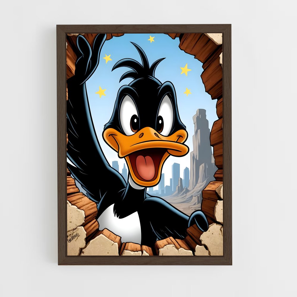 ap-looney tunes-6 cadre Bois foncé