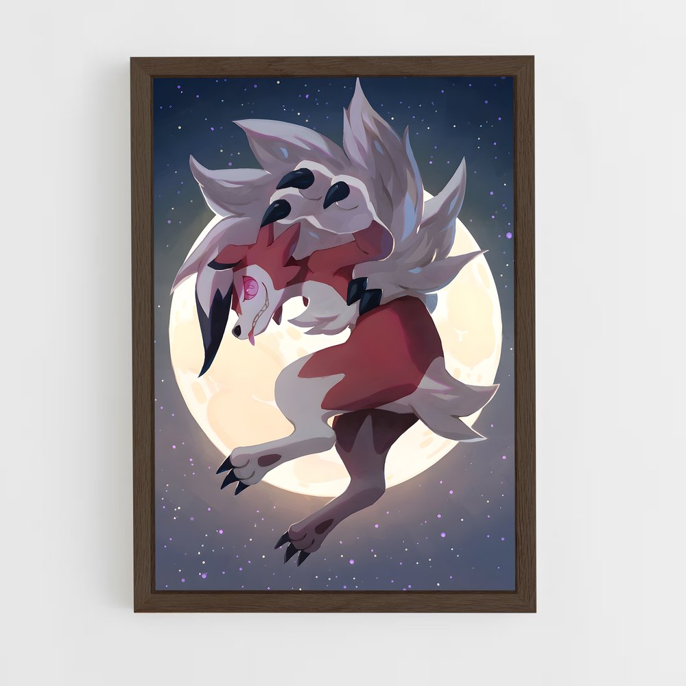 ap-lycanroc-1 cadre Bois foncé
