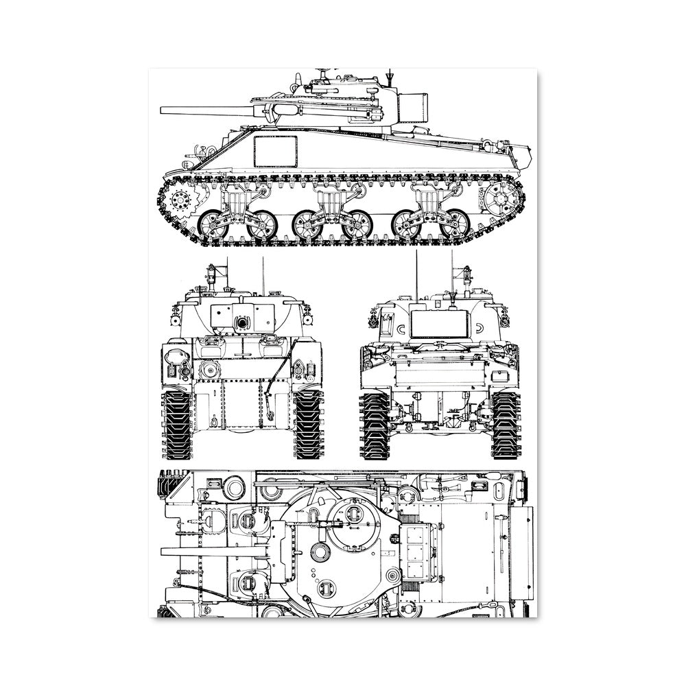 Poster M4 sherman 81635