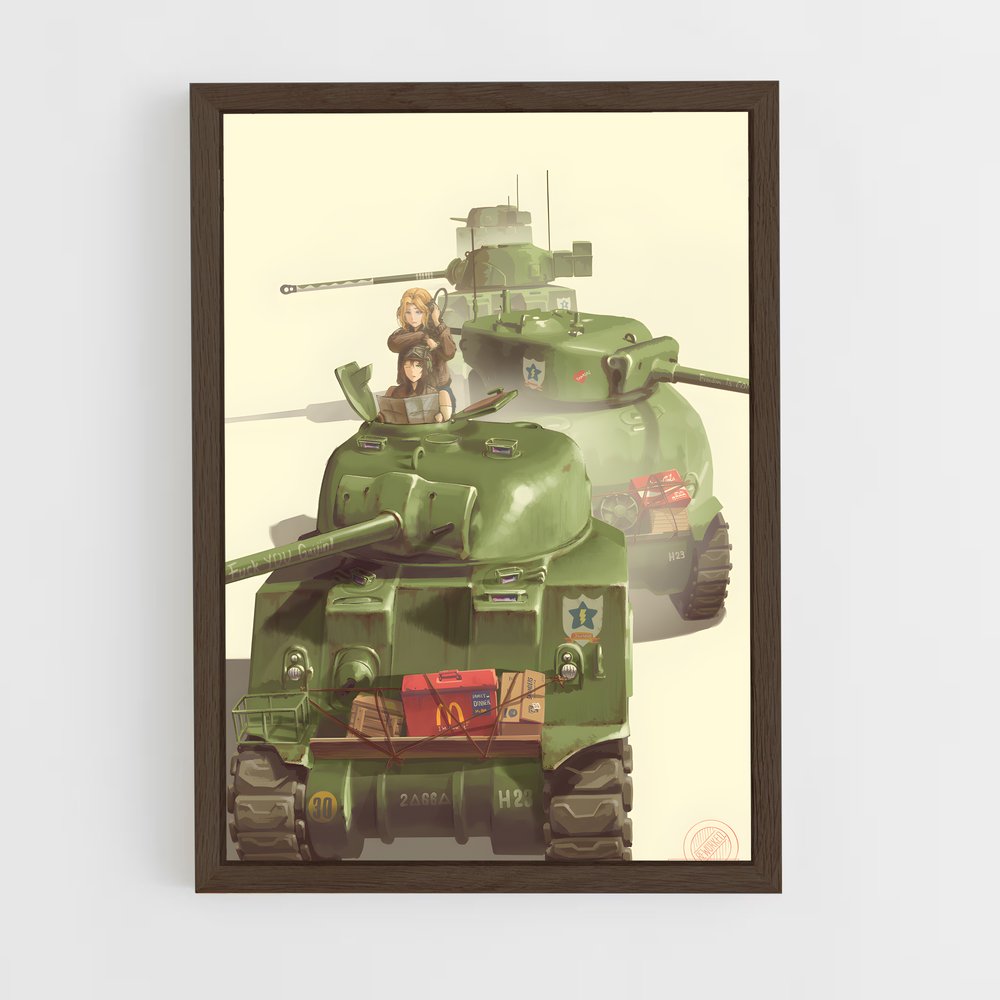 ap-m4 sherman-1 cadre Bois foncé