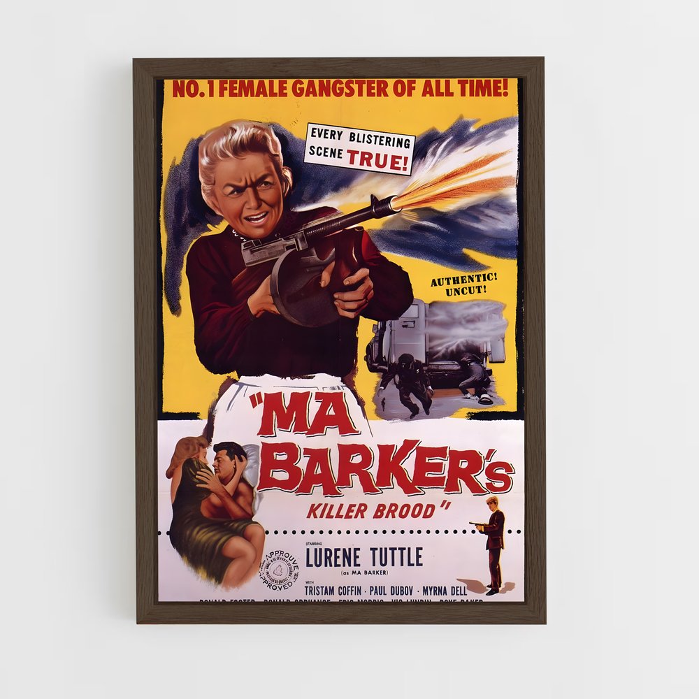 ap-ma barker-1 cadre Bois foncé