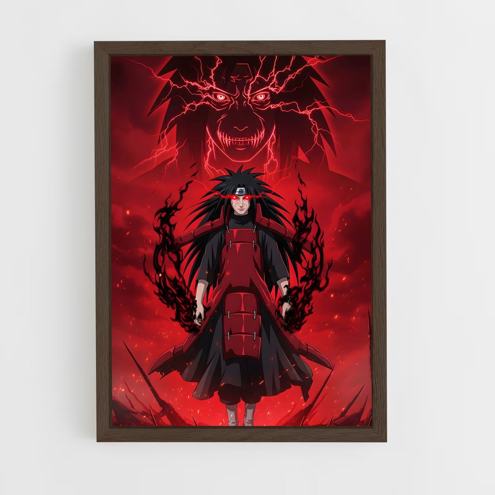 ap-madara uchiha-4 cadre Bois foncé