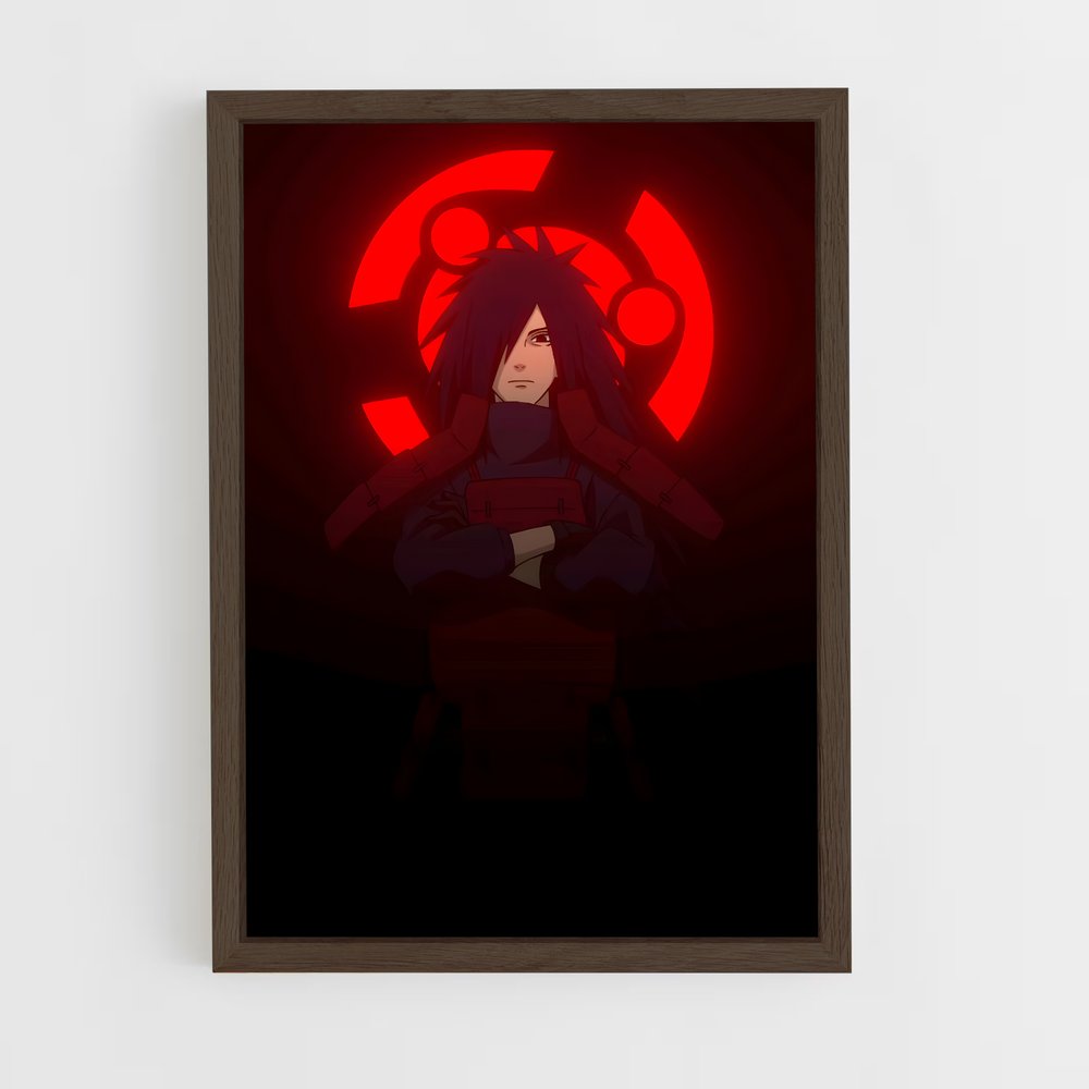 ap-madara uchiha-9 cadre Bois foncé